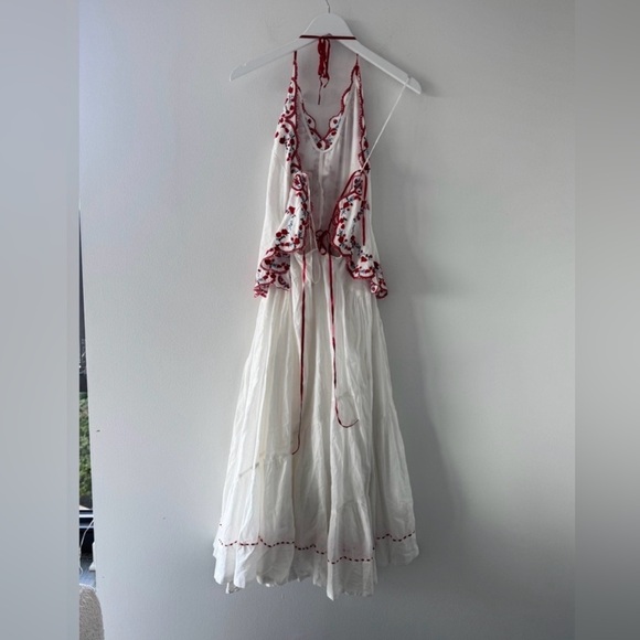 FREE PEOPLE NWT Valenciana White Midi Dress S - Picture 7 of 8